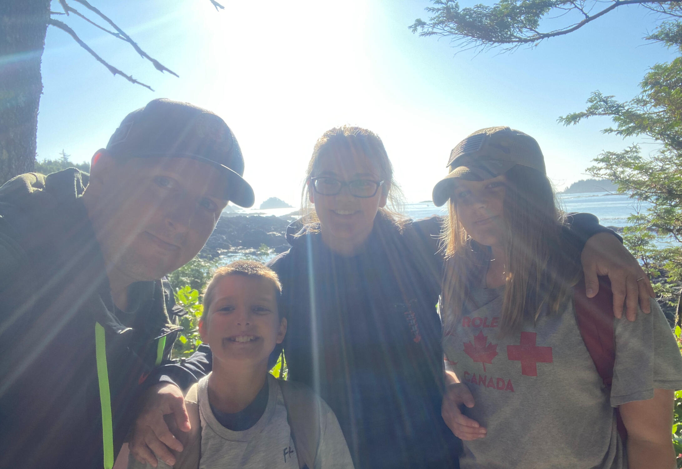 The Claxton's visit British Columbia in 2021.